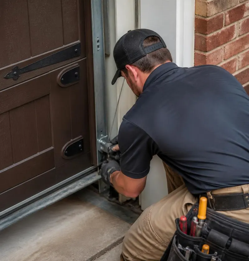 Off Track Door Repair in Crystal Springs